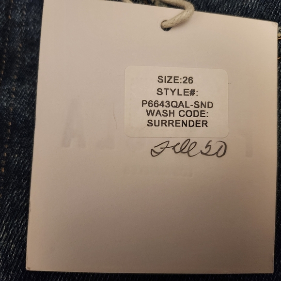 NWT Pistola Cara High Waist Distressed Skinny Frayed Hem Cropped Denim Jeans 26 - Picture 8 of 8